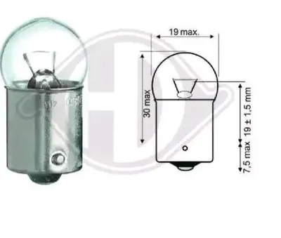 Produktbild von 1x DIEDERICHS Innenraumleuchte Glühlampe R5W 12V 5W Ba15s BA15s LID10059