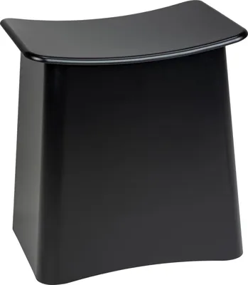 Obrázek produktu pro Koš na prádlo se sedadlem WING, 2v1, černý, WENKO