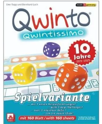 Produktbild von QWINTISSIMO - allererster Variantenblock für das Spiel Qwinto (ZUSATZBLÖCKE)