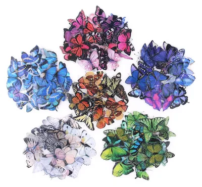 Productafbeelding van Transparante Schmetterling Stickers, 240 Stuks voor Scrapbooking en Journaling