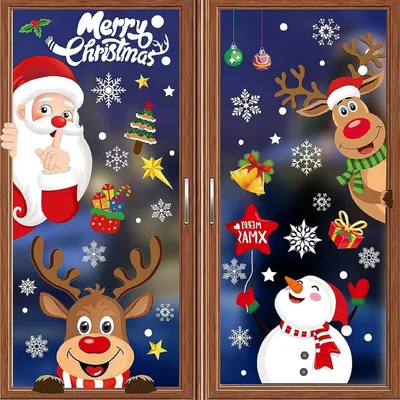 Produktbild von Fensterbilder für Weihnachten – 8 selbstklebende Blätter
