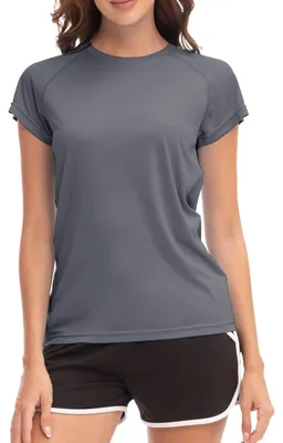 Productafbeelding van MEETWEE Dames Surfshirt, beschermende kleding, UV-shirts, zwemkleding, tankini, UPF 50+, korte mouwen