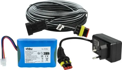Produktbild von vhbw 1x Netzteil, 1x 3000 mAh Akku, 1x 30 m Niederspannungskabel Ersatz für Gardena 00057-98.251.01 für Rasenmäher