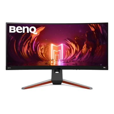 Produktbild von BenQ EX3415R, 86,4 cm (34"), 3440 x 1440 Pixel, UltraWide Quad HD, LED, 1 ms, Schwarz, Grau