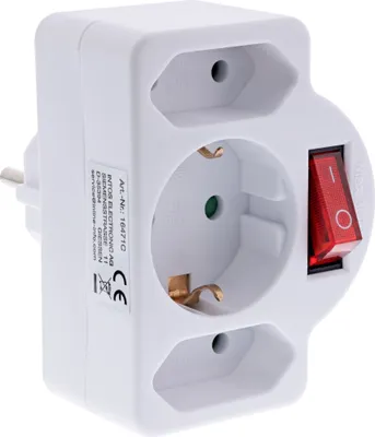 Zdjęcie produktu dla InLine 16471C, Biały, 66 mm, 88 mm, 80 mm, 79 g, 66 x 88 x 80 mm