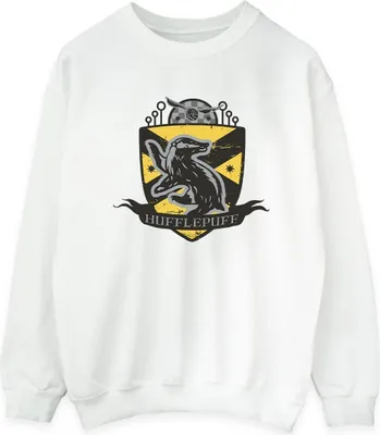 Produktbild von Harry Potter - "Hufflepuff" Sweatshirt für Damen BI21333 (S) (Weiß)