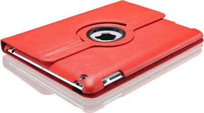 Image de Étui de protection Smart Case pour Apple iPad, housse, étui, coque, coque à rabat, rabat 360° pour Apple iPad mini 1 / 2 / 3, rouge