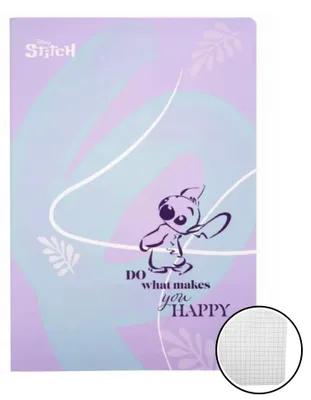 Obrázok produktu pre Zápisník A4 60k check Patio Disney Core Stitch pattern 2 2024