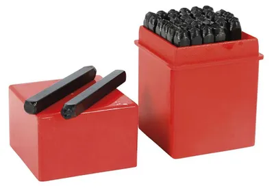 Produktbild von Cogex 35486 Metallstempel, Buchstaben und Zahlen