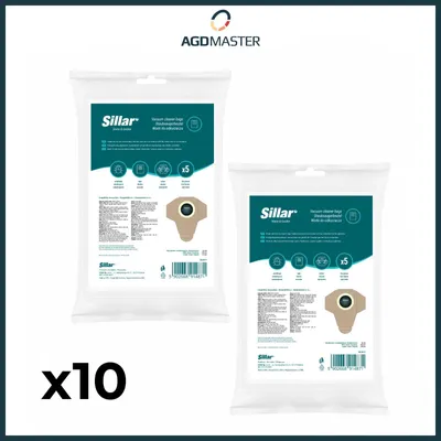 Immagine prodotto di 10 sacchetti per aspirapolvere Sillar di ricambio per Parkside PWD 30 A1 – Sacchetti filtranti sintetici in microfibra