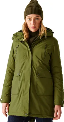Image de Regatta - Veste imperméable "Valenta" pour femme RG12346 (36 FR) (Vert Nephrit/Noir)