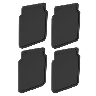 Produktbild von 4x Schmutzfänger universal Gummi 23x20cm schwarz für Anhänger, Wohnwagen, PKW