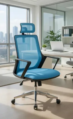 Immagine prodotto di Sedia da ufficio con seduta regolabile in altezza e supporto ergonomico