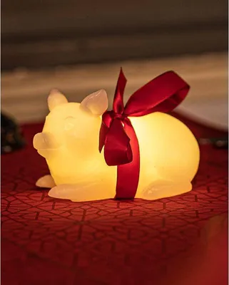 Obrázek produktu pro SIRIUS LED svíčka prasátko, bílé, 12 cm