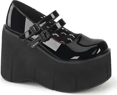 Produktbild von KERA-08 Damen Sandale von DemoniaCult, Schwarz Lack , EU 36, US 6