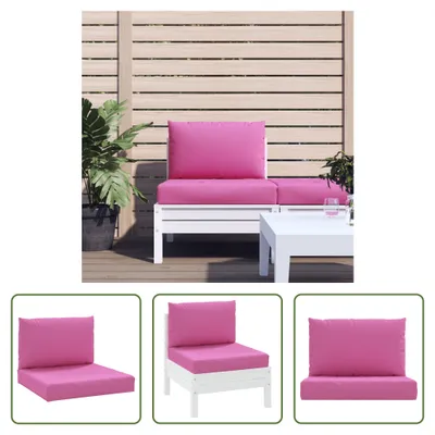 Produktbild von The Living Store Palettenkissen 2 Stk. Rosa Oxford-Gewebe