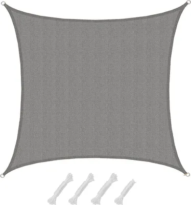 Image de Voile d'ombrage Puna Gris 5x5m HDPE