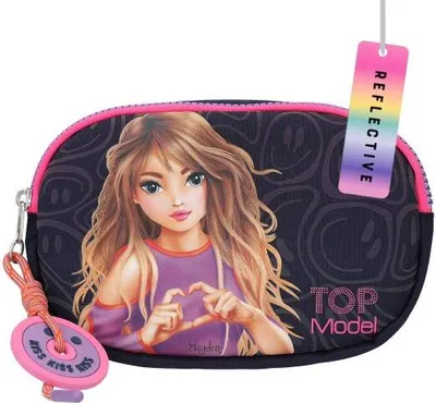 Produktbild von Depesche 12875 TOPModel Night Light - Crossbag in Dunkelblau, Umhängetasche mit Model-Motiv und längenverstellbarem Tragegurt