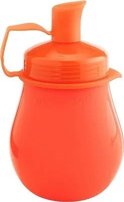 Image de Mastrad Frutti Pot Bouteille à smoothie, récipient à smoothie, récipient alimentaire, silicone, plastique, rouge, 130 ml, F38910