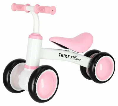 Produktbild von KIK KX2776 Laufrad für Kinder, Modell Fix Tiny V2, weiß-rosa
