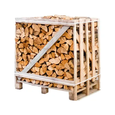 Produktbild von Halbe palette kammergetrocknetes gespalten Erle Brennholz 25cm
