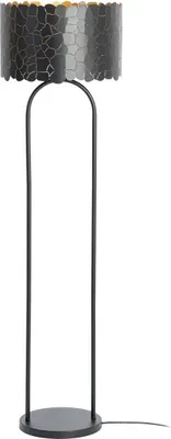 Produktbild von Lindby Stehleuchte Aralena, schwarz/gold, Höhe 143,5 cm