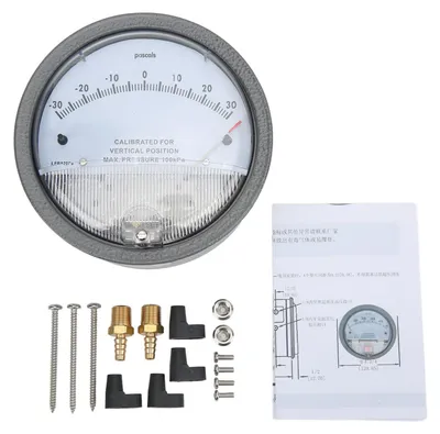 Differenzdruckmessgerät, Manometer, Aluminium, 1/8" IG, 0–? bar