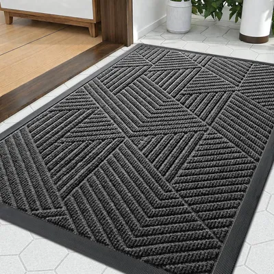 Productafbeelding van Buitenmat 59 x 89 cm, wasbare vuilvanger, rechthoekig, grijs