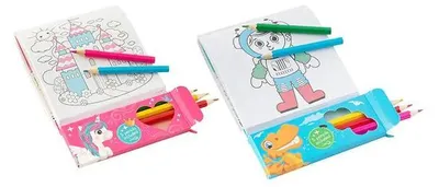 Obrázok produktu pre Omaľovánky A Puzzle Kniha S Ceruzkami