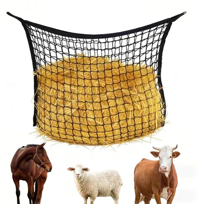 Obrázok produktu pre Jemná sieťka na seno pre kone, 120 x 90 cm
