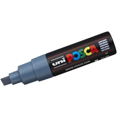 Immagine prodotto di Penna a punta in fibra Uni Posca PC-8K 8mm grigio ardesia