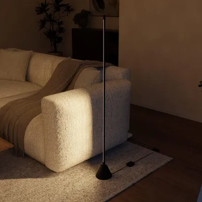 Produktbild von LUMIÈRE Design Movaro LED Stehleuchte dimmbar Smart Home Fernbedienung Schwarz