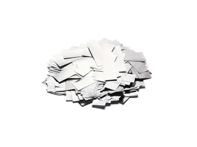 Obrázek produktu pro TCM FX Metalické konfety obdélníkové 55x18mm, stříbrné, 1kg