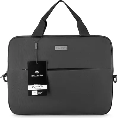 Produktbild von Zagatto ZG89 Damen Laptop-Tasche 15,6 Zoll Herren Notebooktasche Aktentasche Schultasche Notebook Schutzhülle Schutztasche sleeve Laptoptasche Schwarz
