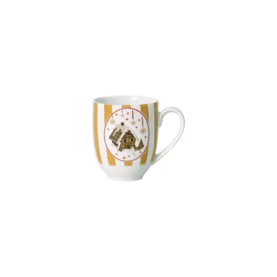 Produktbild von Hutschenreuther Christmas Love beige Becher mit Henkel 0,4l