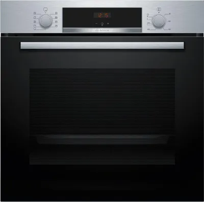 Bosch Einbau-Backofen Edelstahl 71 l 3D-Heißluft EcoClean Teleskopauszug HBA534ES3