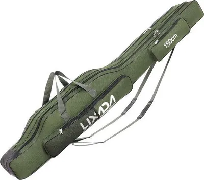 Produktbild von Famanu Angeltasche tragbar, 3 Fächer, faltbar - Schwarz