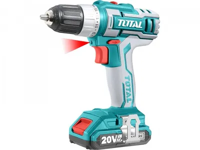 Image de Perceuse-visseuse sans fil Total TDLI2002E Perceuse-visseuse sans fil, 20V Li-Ion (2x), 2000mAh, en sacoche, set de 47 pièces