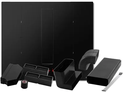 Produktbild von Elica SET NikolaTesla Fit Raw BR/A/60 Kochfeldabzug Induktion Schwarz Matt + KIT0167756 Installationsset Umluft