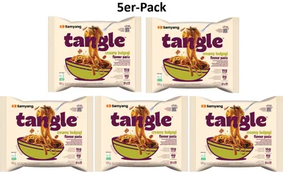 Produktbild von 5er-Pack SAMYANG Tangle Pasta mit Bulgogi Sauce 105g