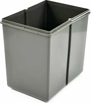 Zdjęcie produktu dla Wymienny kosz na śmieci Naber, antracytowy (16 litrów).  - Pojemnik na odpady