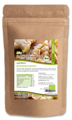 Produktbild von Mynatura Kandierter  Ingwer - ab 1000g - 1 Beutel