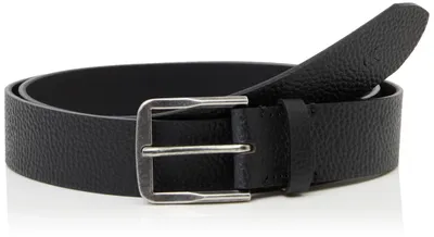 Immagine prodotto di Cintura da uomo Calvin Klein, modello Classic Flat, 3,5 cm, in pelle, colore nero (Black/Antiq)