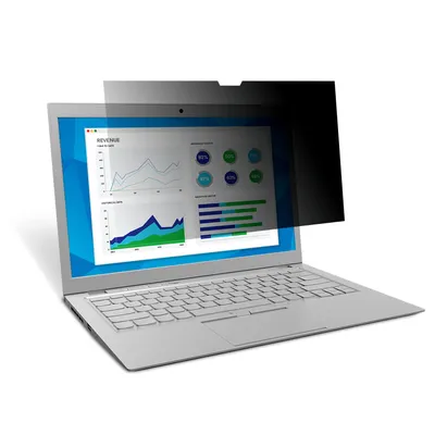 Produktbild von 3M 7100210594, Notebook, Rahmenloser Display-Privatsphärenfilter, Schwarz, Anti-Glanz, 16:10, Breitbild