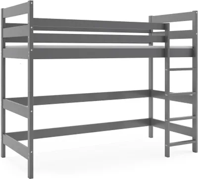 Produktbild von Interbeds Hochbett Holzbett Kinderbett 200x90cm mit Lattenrost ohne Matratze