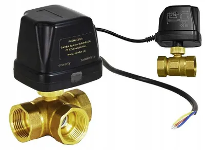Produktbild von IBO Elektrisches 3-Wege Kugelventil mit Stellantrieb DN32 1 1/4 Zoll