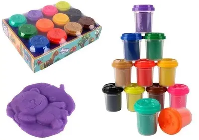 Produktbild von Knetmasse, 12 Becher – Pro Kids