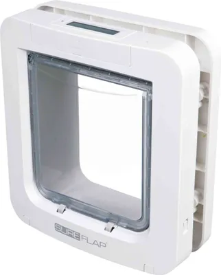 Produktbild von Trixie SureFlap Freilauftür mit Mikrochiperkennung 26,2 × 28,1 cm, weiß