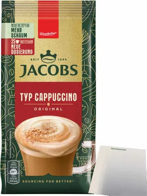 Produktbild von Jacobs Typ Cappuccino Original (290g Packung) + usy Block