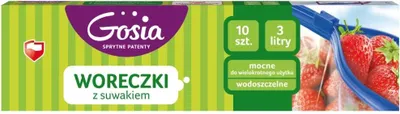 Imagen del producto de 6 Bolsas resellables Gosia de 3 litros - 10 unidades.